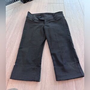 Pinstripe capri pants